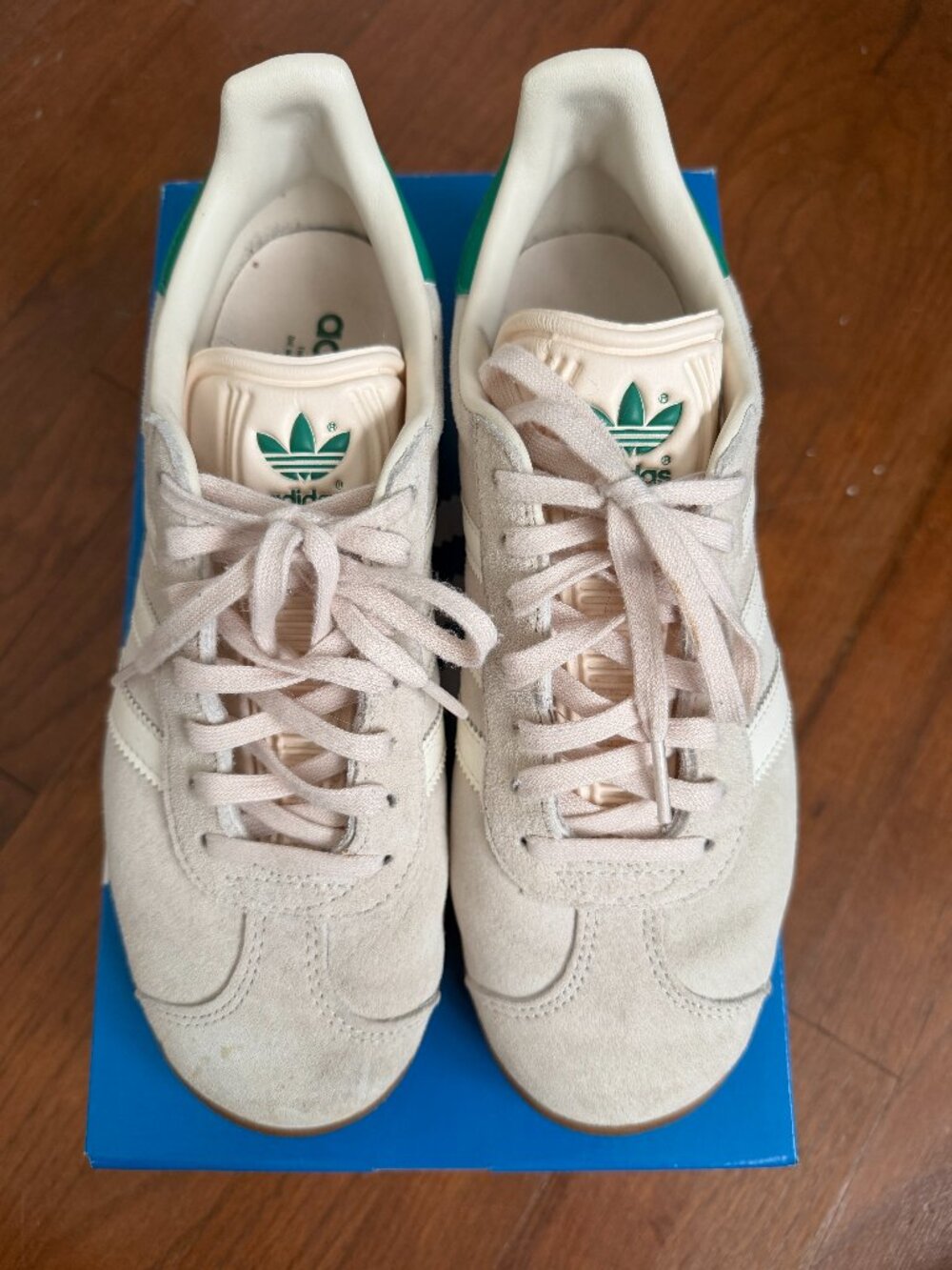 Adidas Gazelle White Cream White / Cream / Gum 4 with Box